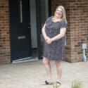Liz Attkins, delighted with her new home